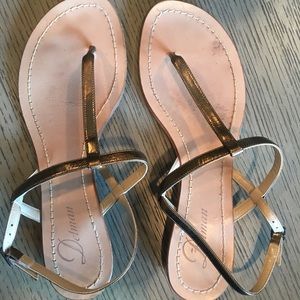 From an scrappy flat sandals